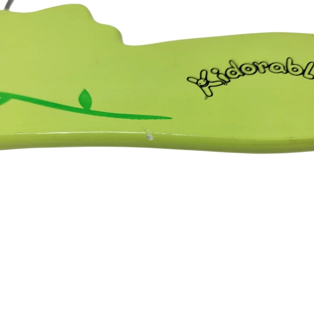 Kidorable Wood‎ Coat Hangers Set of 2 Girls Floral Green Pink Whimiscal Fairy